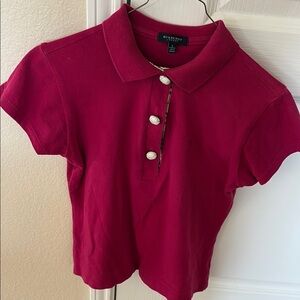 Burberry Red Polo Shirt